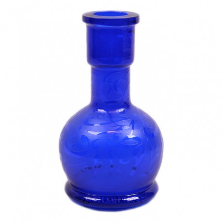 Waterpijp-fles Kalligrafie transparant blauw