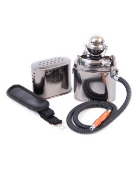 Waterpijp draagbaar zwart